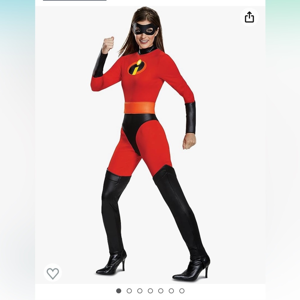 Disney Red and Black Incredibles Women's Jumpsuit
